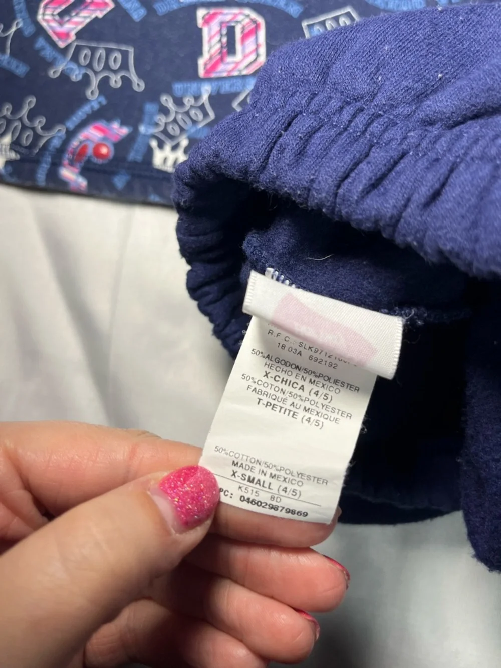 Vintage Hanes Her Way Girls XS 4/5‎ Diva Crown Blue Sweat Set Y2K